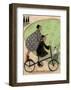 Double Decker Bike-Sam Toft-Framed Art Print