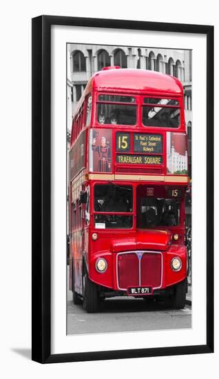 Double-Decker bus, London-Pangea Images-Framed Art Print