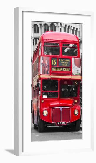 Double-Decker bus, London-Pangea Images-Framed Art Print