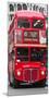 Double-Decker bus, London-Pangea Images-Mounted Art Print