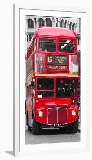 Double-Decker bus, London-Pangea Images-Framed Art Print