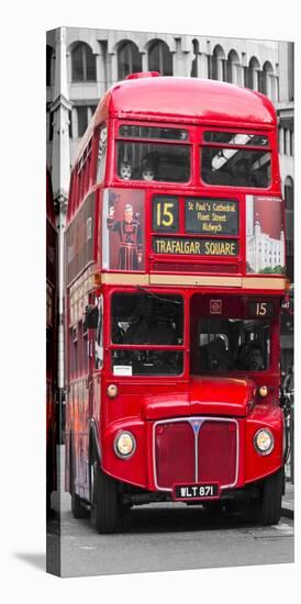 Double-Decker bus, London-Pangea Images-Stretched Canvas