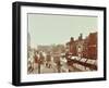 Double-Decker Electric Trams on Westminster Bridge, London, 1906-null-Framed Photographic Print