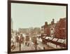 Double-Decker Electric Trams on Westminster Bridge, London, 1906-null-Framed Photographic Print