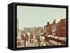 Double-Decker Electric Trams on Westminster Bridge, London, 1906-null-Framed Stretched Canvas