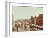 Double-Decker Electric Trams on Westminster Bridge, London, 1906-null-Framed Premium Photographic Print