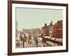 Double-Decker Electric Trams on Westminster Bridge, London, 1906-null-Framed Photographic Print