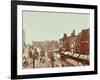 Double-Decker Electric Trams on Westminster Bridge, London, 1906-null-Framed Photographic Print