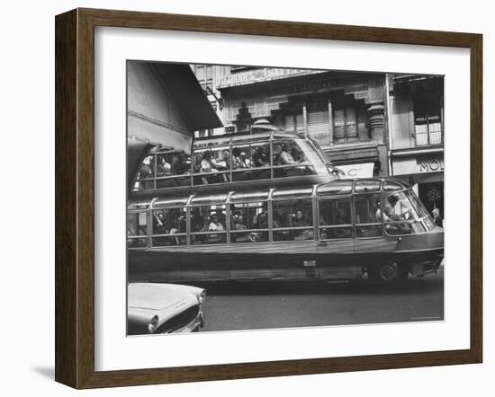 Double Decker Tourist Bus-Mark Kauffman-Framed Photographic Print