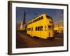 Double Decker Tram and Blackpool Tower, Blackpool Lancashire, England, United Kingdom, Europe-null-Framed Photographic Print