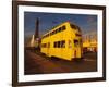 Double Decker Tram and Blackpool Tower, Blackpool Lancashire, England, United Kingdom, Europe-null-Framed Photographic Print