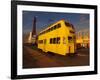 Double Decker Tram and Blackpool Tower, Blackpool Lancashire, England, United Kingdom, Europe-null-Framed Photographic Print