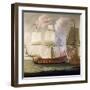 Double Description of an Armed Ship 'Indiaman', from the Time of King William III (William Iii) of-Isaac Sailmaker-Framed Giclee Print