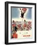 Double Diamond Coronation Union Jack Flags, UK, 1953-null-Framed Giclee Print