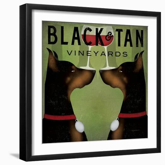 Double Doberman Vineyards-Ryan Fowler-Framed Art Print