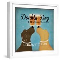 Double Dog Brewing Co. Seattle Brown Dog-Ryan Fowler-Framed Art Print