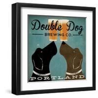 Double Dog Brewing Co.-Ryan Fowler-Framed Art Print