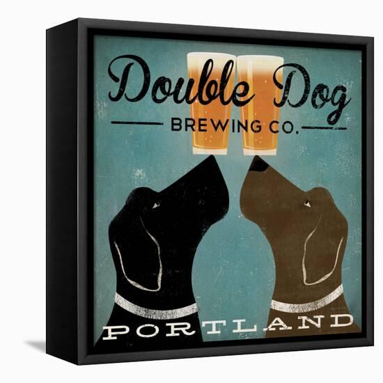 Double Dog Brewing Co.-Ryan Fowler-Framed Stretched Canvas