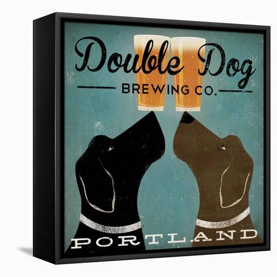 Double Dog Brewing Co.-Ryan Fowler-Framed Stretched Canvas