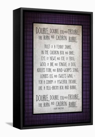 Double Double Toil-Kimberly Glover-Framed Stretched Canvas