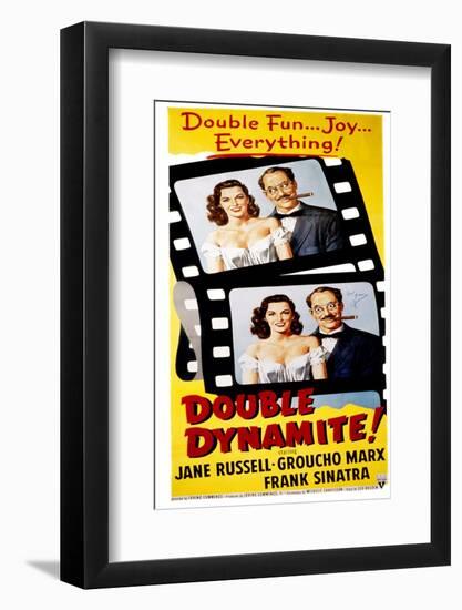 Double Dynamite, Jane Russell, Groucho Marx, 1951-null-Framed Photo