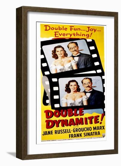 Double Dynamite, Jane Russell, Groucho Marx, 1951-null-Framed Photo