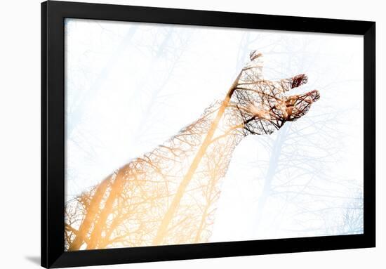 Double Exposure Arm and Hand-Sharpy Shooter-Framed Premium Photographic Print