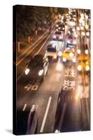 Double Exposure of Night Traffic Scene-victorn-Stretched Canvas