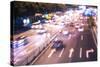 Double Exposure of Night Traffic Scene-victorn-Stretched Canvas