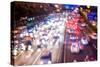 Double Exposure of Night Traffic Scene-victorn-Stretched Canvas