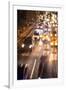 Double Exposure of Night Traffic Scene-victorn-Framed Photographic Print