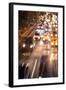 Double Exposure of Night Traffic Scene-victorn-Framed Photographic Print