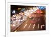 Double Exposure of Night Traffic Scene-victorn-Framed Photographic Print