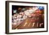 Double Exposure of Night Traffic Scene-victorn-Framed Photographic Print