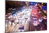 Double Exposure of Night Traffic Scene-victorn-Mounted Photographic Print