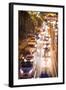 Double Exposure of Night Traffic Scene-victorn-Framed Photographic Print