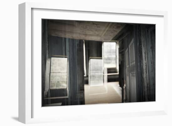 Double Exposure of Room Inside an Old Plantation Home in Charleston, SC-null-Framed Photo