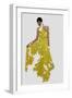 Double Exposure of Woman in Fashion Dress with Nature Tree Branches Background-shock-Framed Photographic Print