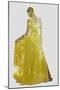 Double Exposure of Woman in Fashion Dress with Nature Tree Branches Background-shock-Mounted Photographic Print