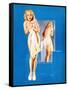 Double Exposure Pin-Up 1940-Gil Elvgren-Framed Stretched Canvas