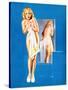 Double Exposure Pin-Up 1940-Gil Elvgren-Stretched Canvas