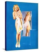 Double Exposure Pin-Up 1940-Gil Elvgren-Stretched Canvas