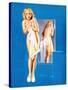 Double Exposure Pin-Up 1940-Gil Elvgren-Stretched Canvas