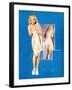 Double Exposure Pin-Up 1940-Gil Elvgren-Framed Art Print