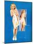 Double Exposure Pin-Up 1940-Gil Elvgren-Mounted Art Print