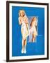 Double Exposure Pin-Up 1940-Gil Elvgren-Framed Art Print