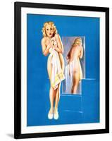 Double Exposure Pin-Up 1940-Gil Elvgren-Framed Art Print