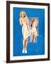 Double Exposure Pin-Up 1940-Gil Elvgren-Framed Art Print