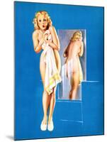 Double Exposure Pin-Up 1940-Gil Elvgren-Mounted Art Print