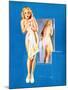 Double Exposure Pin-Up 1940-Gil Elvgren-Mounted Art Print